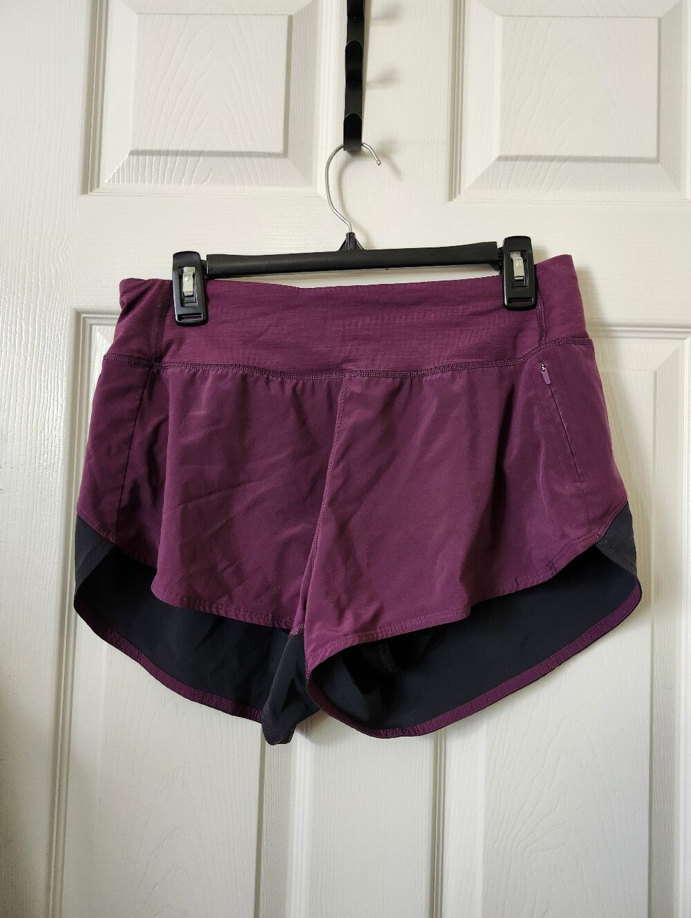 Outdoor Voices Plum Two-in-One Athletic Shorts